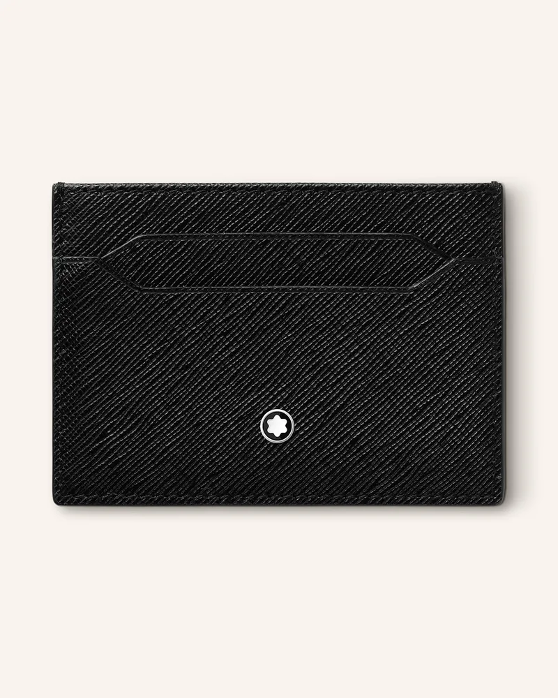 Montblanc Saffiano-Kartenetui Sartorial schwarz Schwarz