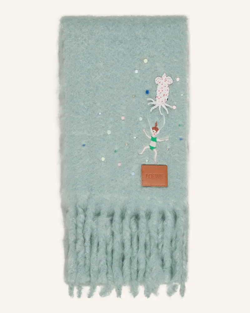 Loewe Mohair-Schal Mint