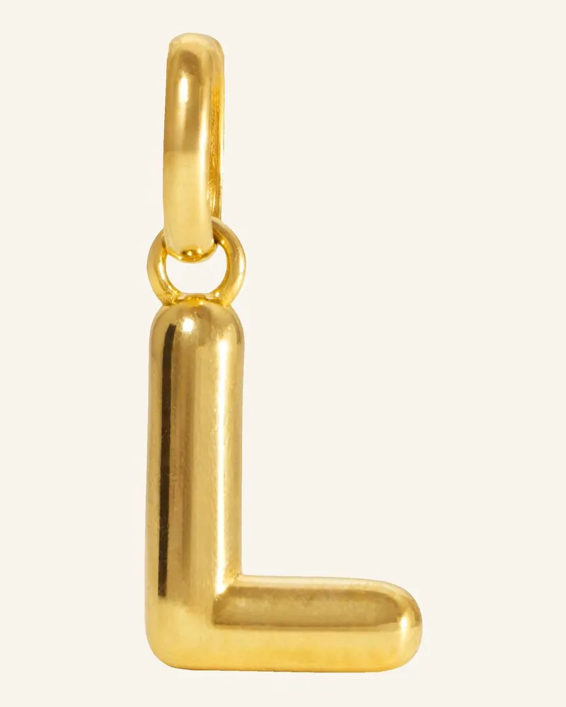 POMPIDOU Anhänger Puffy Letter L By Glambou gold Gold