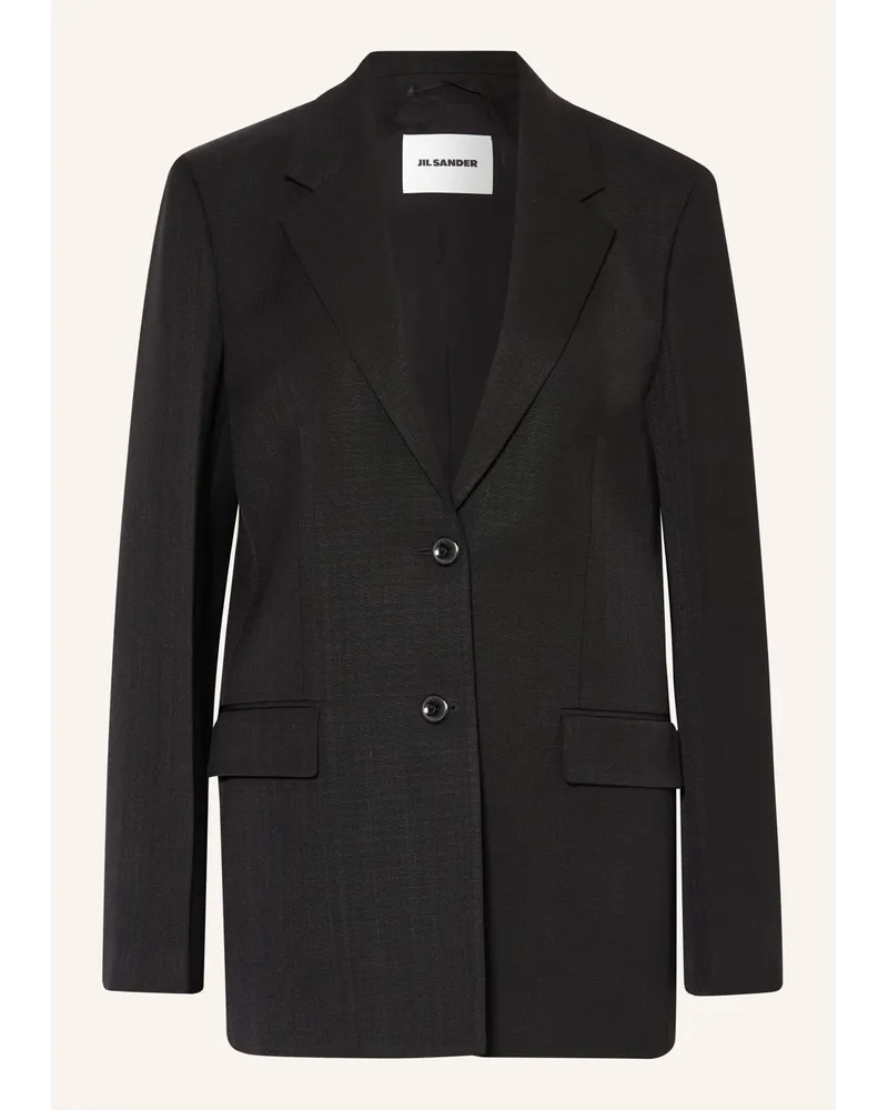 Jil Sander Blazer mit Seide Schwarz