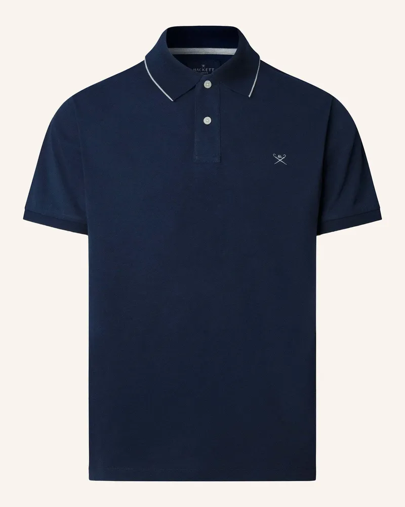 Hackett Poloshirt Tipped Jersey Polo blau Blau