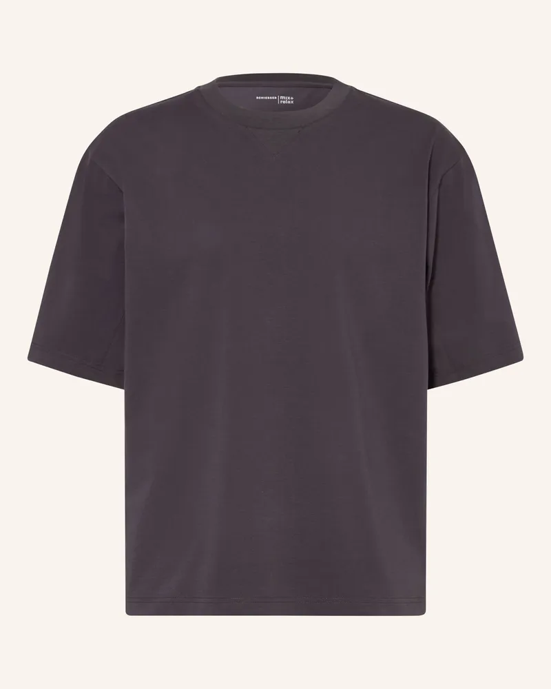 Schiesser Schlafshirt Mix + Relax grau Dunkelgrau