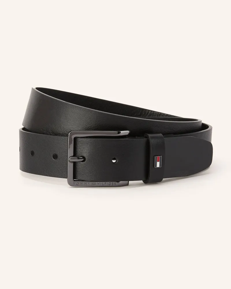 Tommy Hilfiger Ledergürtel Schwarz