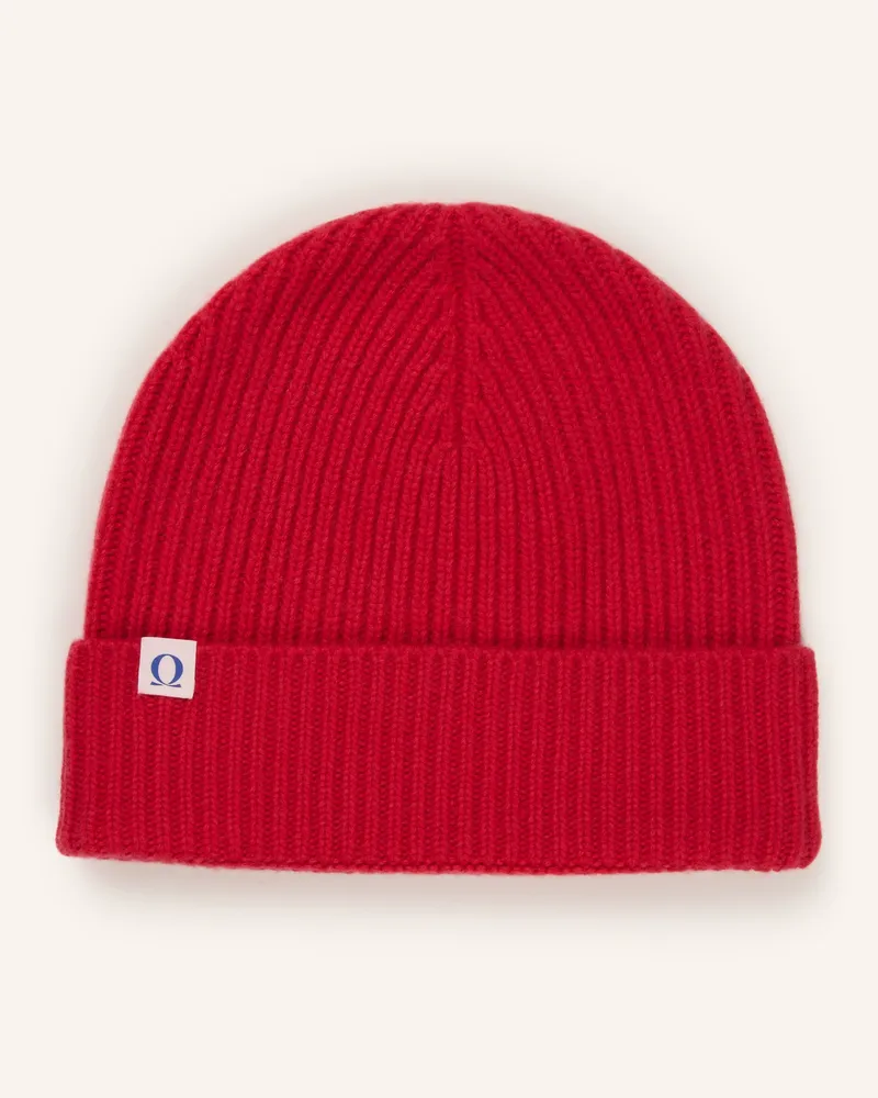 Puschoen Cashmere-Mütze rot Rot