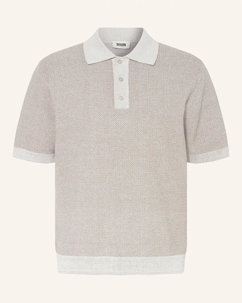 Drykorn Strick-Poloshirt Tamian Relaxed Fit braun Braun
