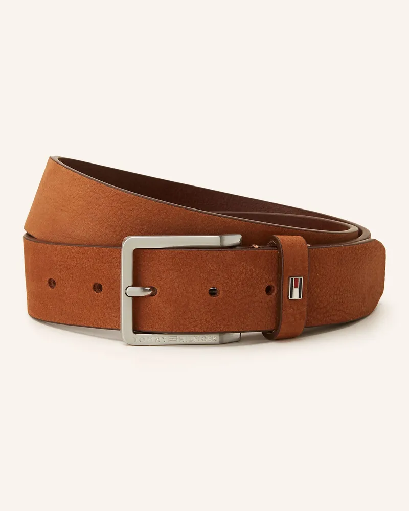Tommy Hilfiger Ledergürtel OLIVER Braun