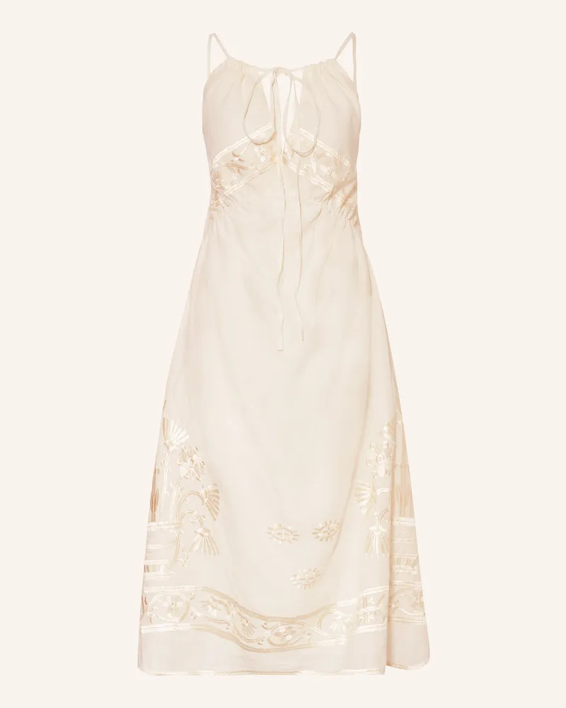 Greek Archaic Kori Strandkleid CRETE mit Glitzergarn Ecru