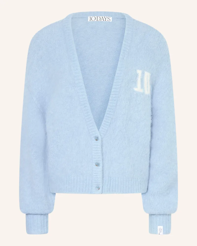 10Days Strickjacke Mit Alpaka blau Hellblau