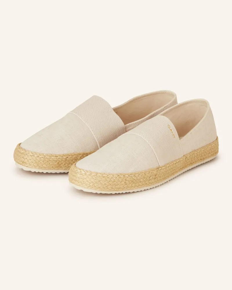 Gant Espadrilles RAFFIAVILLE - HELLBRAUN Beige