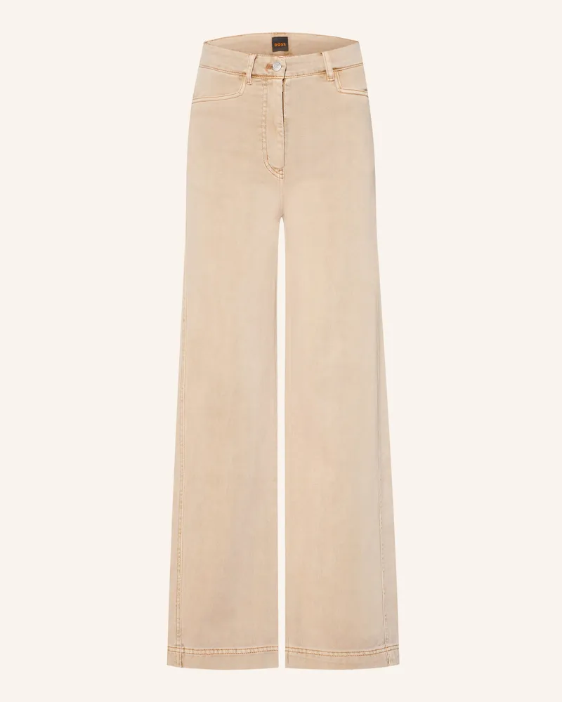 HUGO BOSS Wide Leg Jeans Tmarlina beige 742