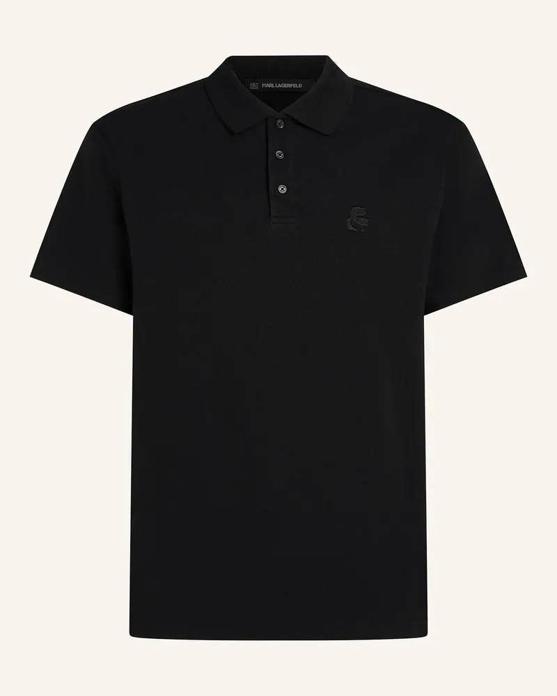 Karl Lagerfeld Poloshirt schwarz Schwarz