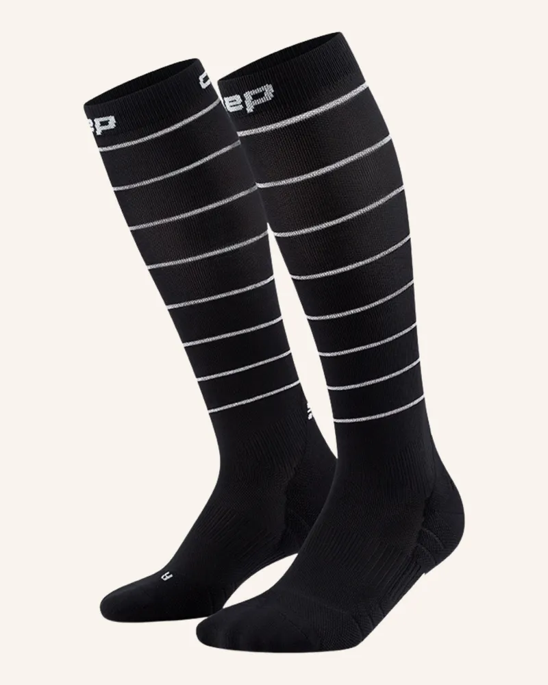 CEP Cep Cep Pro Run Reflective Socks, Tall, 2.0,  Women schwarz Schwarz