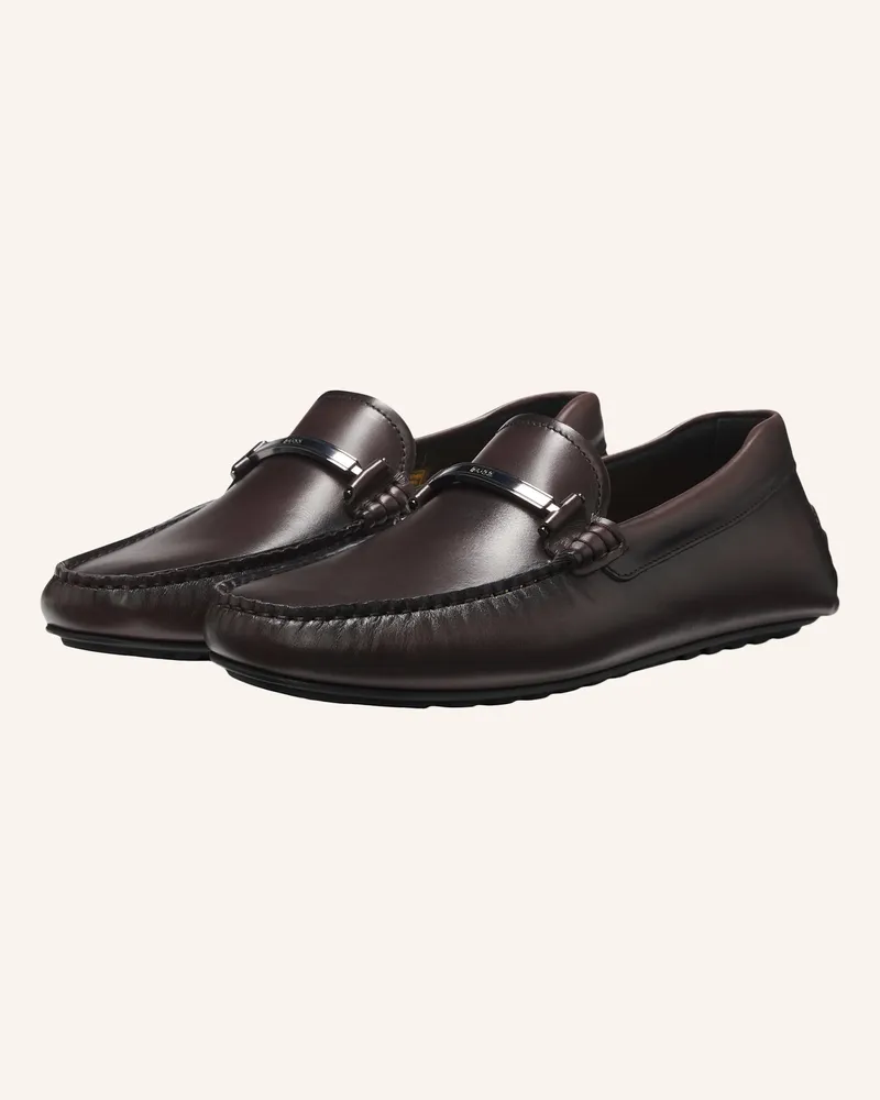 HUGO BOSS Casual Slipper Noel_Mocc_Ltfhw braun Dunkelbraun