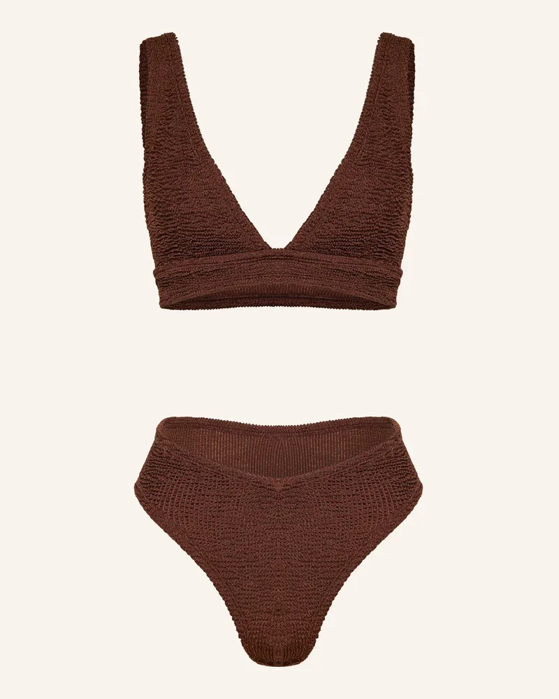 Hunza G Bralette-Bikini ANGEL Braun
