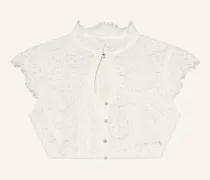 Dirndlbluse Finesse Aus Spitze weiss