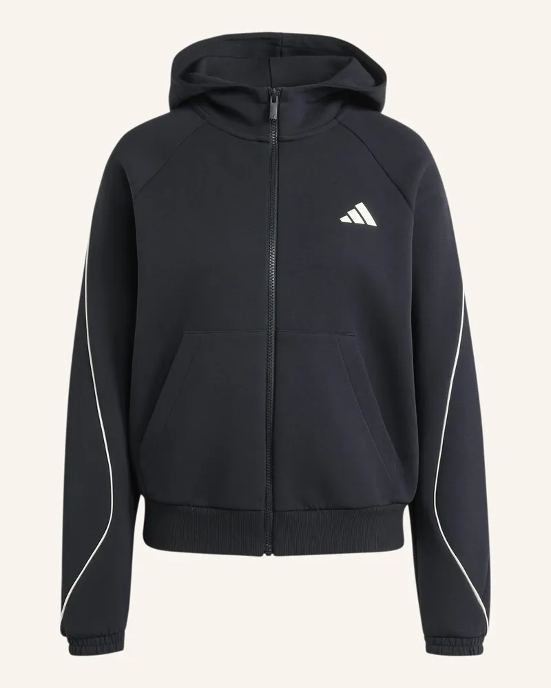 adidas Stadium Small Logo Kapuzenjacke schwarz Schwarz