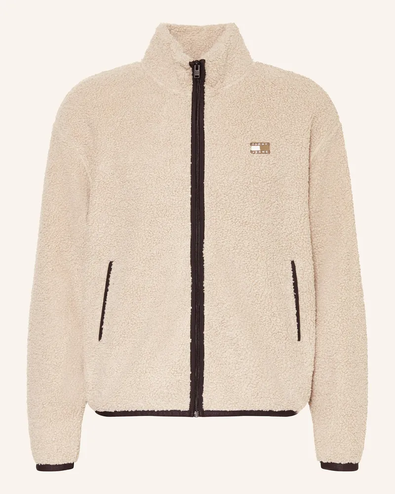 Tommy Hilfiger Teddyfell-Jacke beige Hellbraun