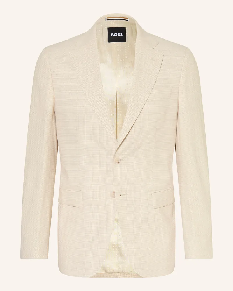 HUGO BOSS Anzugsakko Hutson Regular Fit beige 286