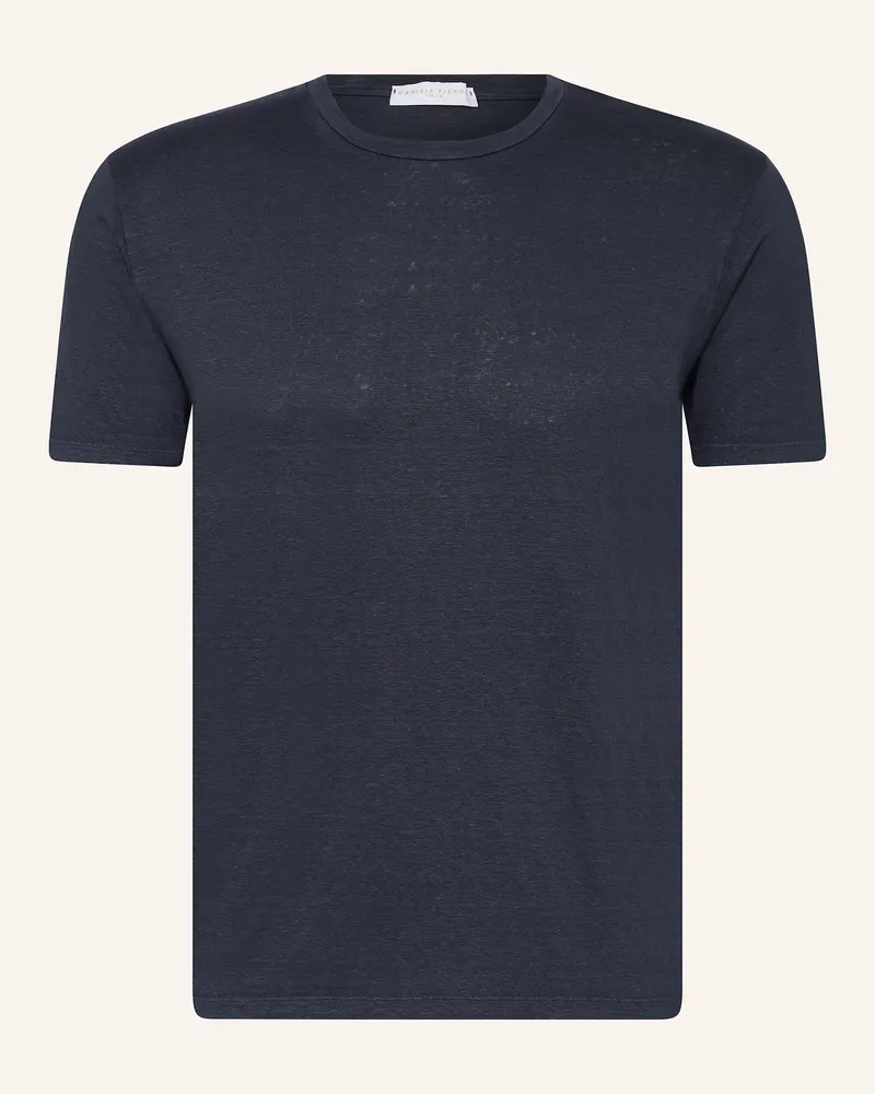 Daniele Fiesoli T-Shirt aus Leinen Dunkelblau
