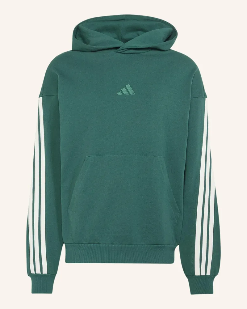 adidas Adidas Kit 3-Streifen Hoodie gruen Grün