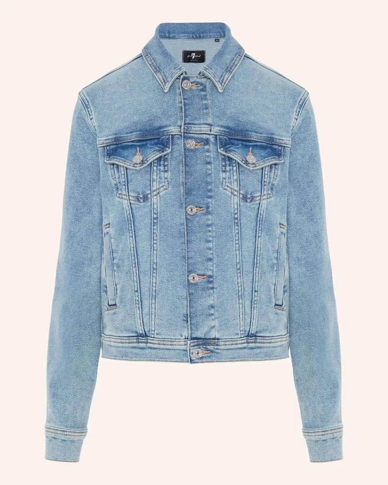 7 for all mankind CLASSIC TRUCKER Jeansjacke Blau