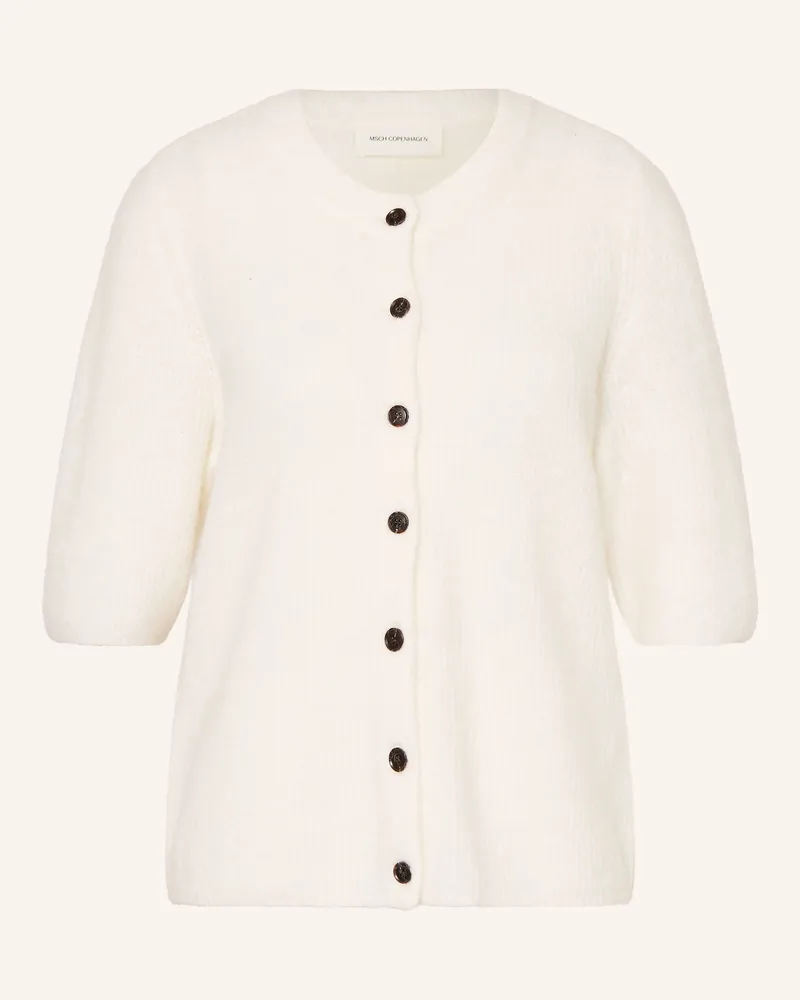 MOSS COPENHAGEN Strickjacke Mschjinie Hope weiss Creme