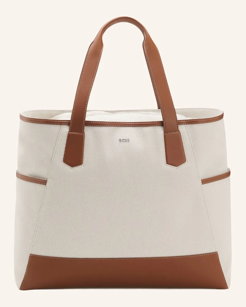 HUGO BOSS Shopper DAKKAR_SM TOTE_SO  BOSS X SHOHEI OHTANI Hellgrau