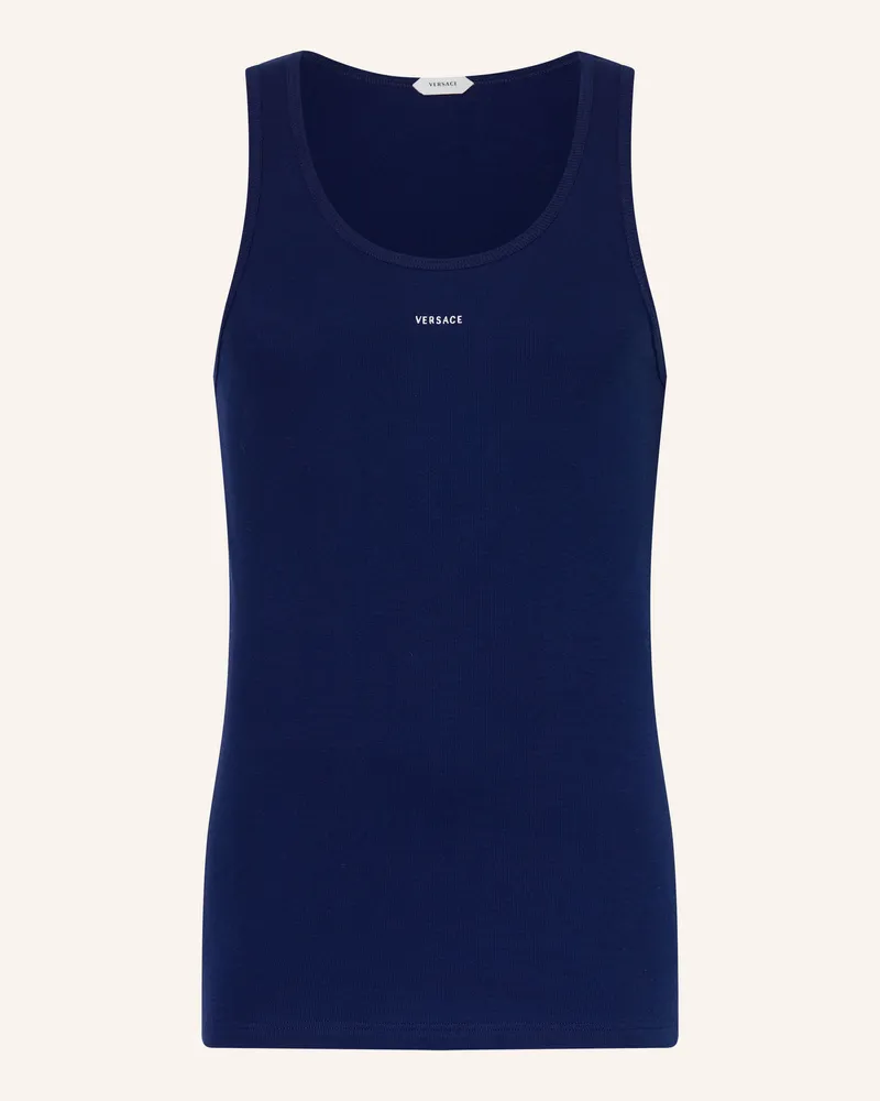 Versace Top blau Dunkelblau