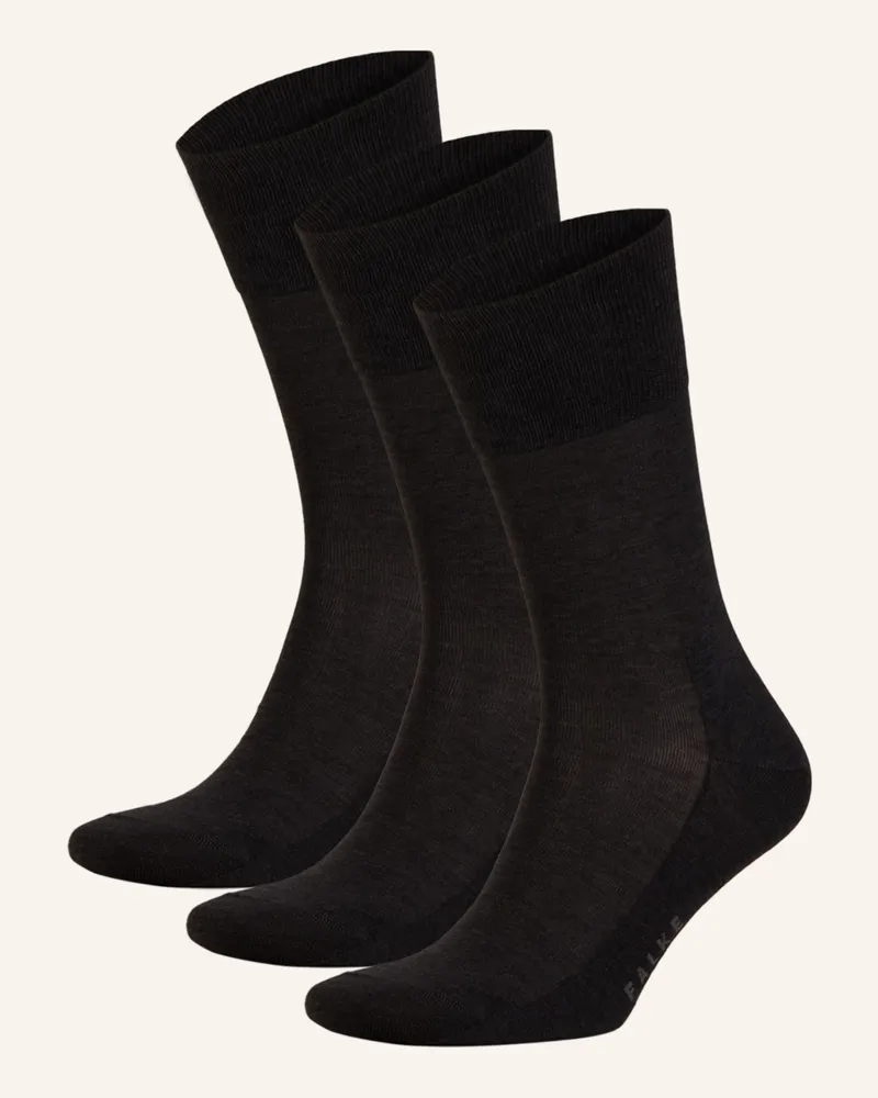 Falke 3er-Pack Strümpfe Tiago grau 3095
