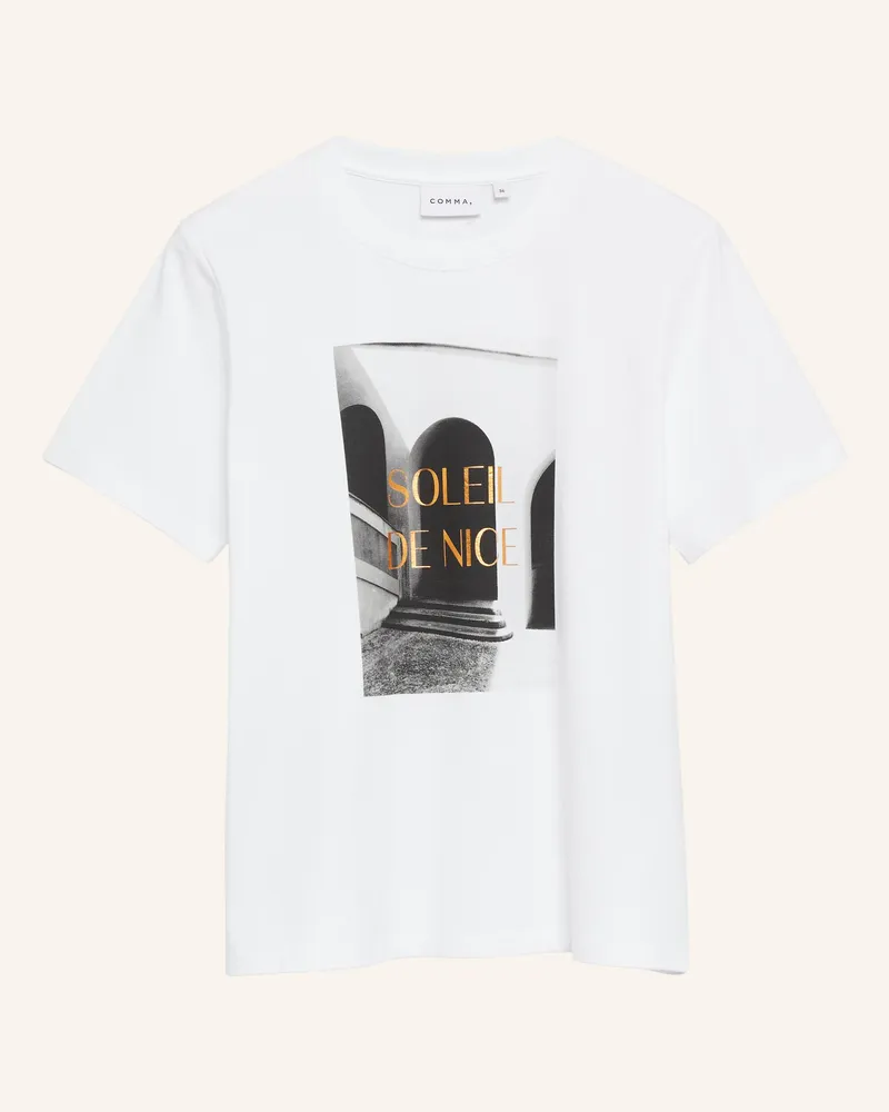 COMMA T-Shirt weiss 
