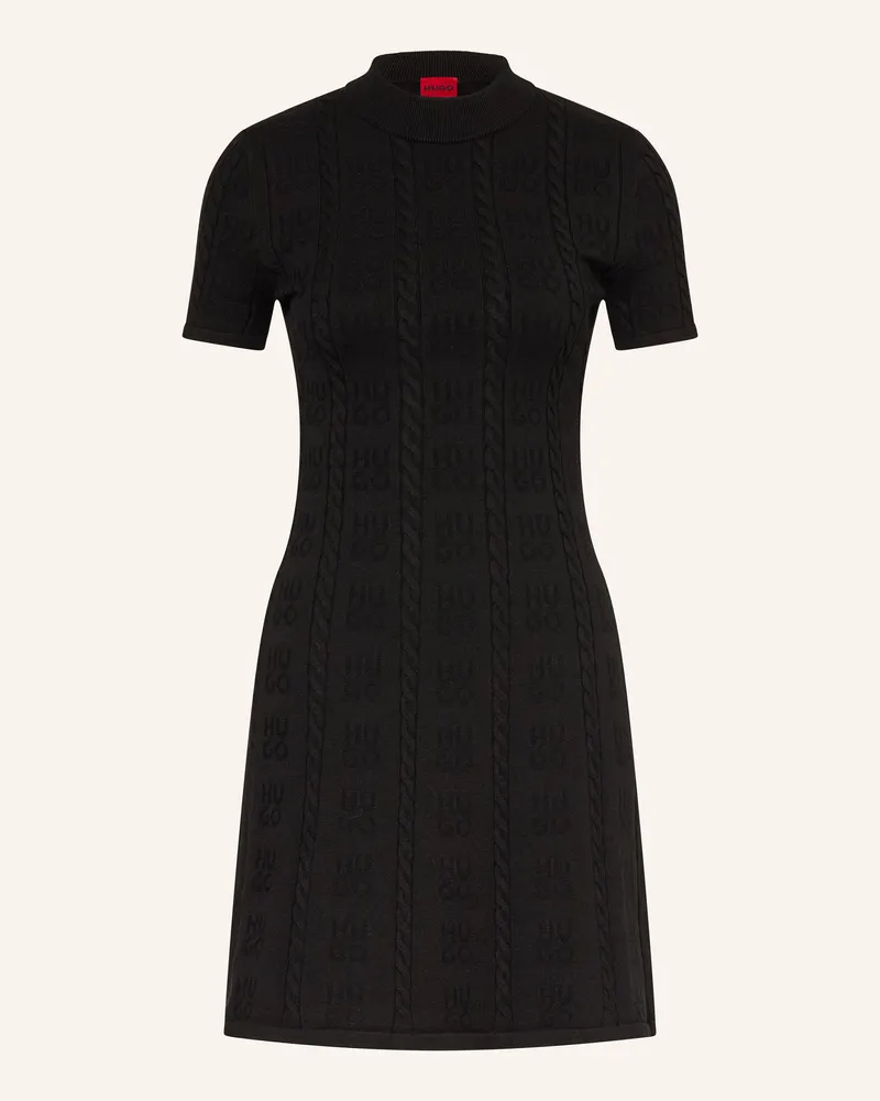 HUGO BOSS Strickkleid Sinanty schwarz Schwarz