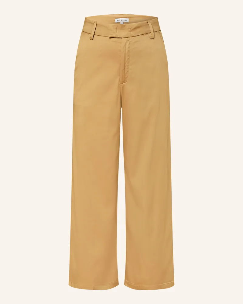 Mrs & HUGS Satinhose gold Beige