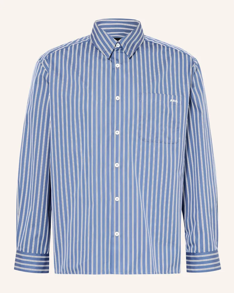 A.P.C. Hemd Regular Fit Blau