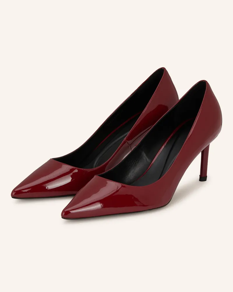 HUGO BOSS Lack-Pumps GRACEY Dunkelrot