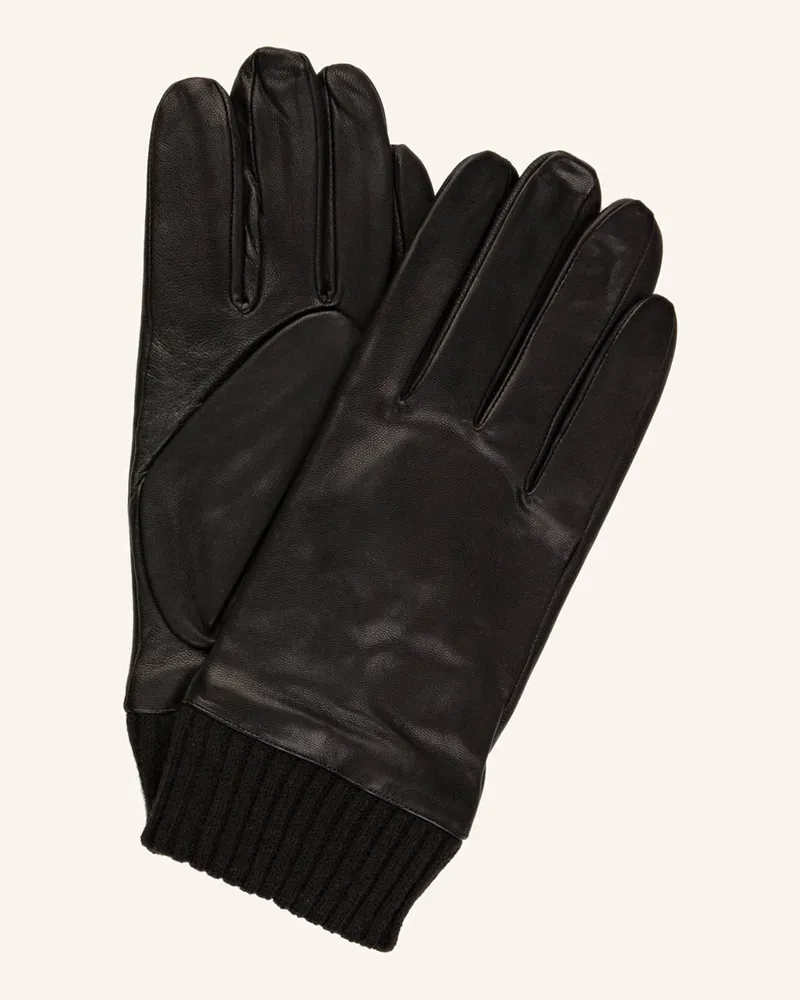 paul Lederhandschuhe schwarz Schwarz