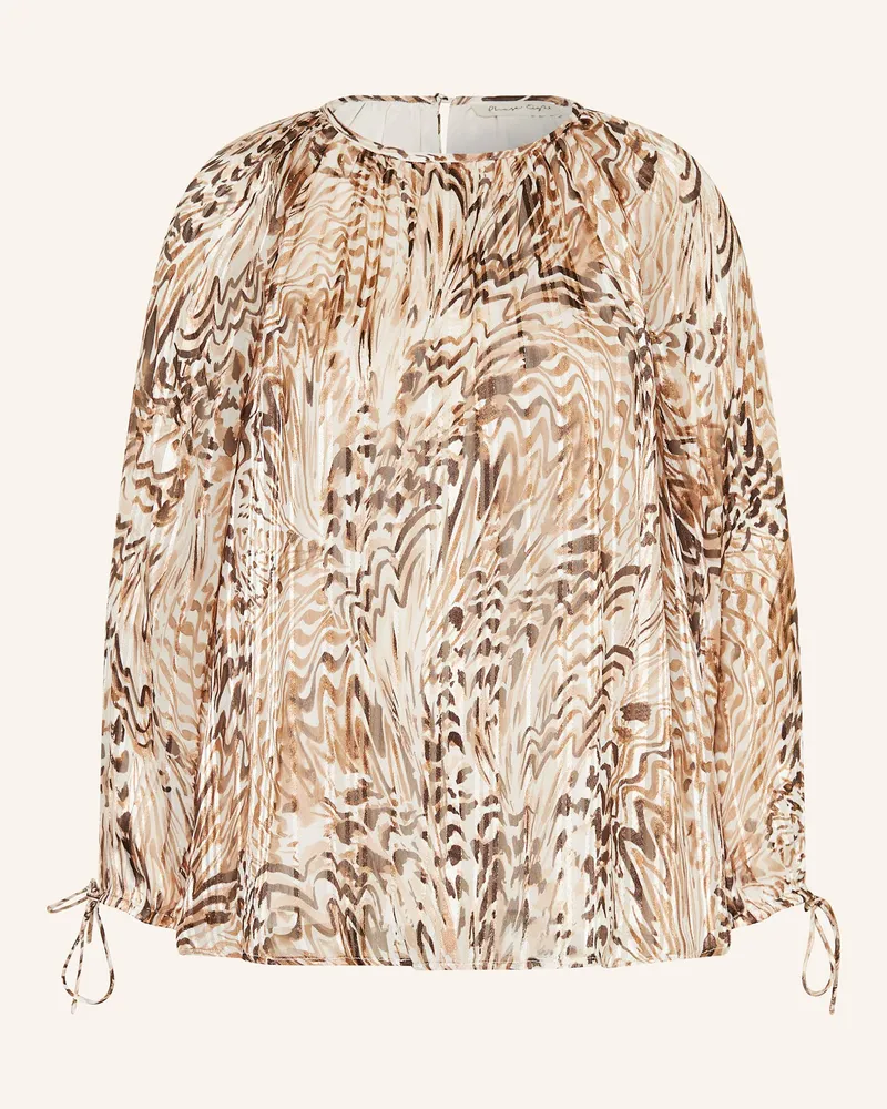 Phase Eight Bluse RAFAELLA mit Glitzergarn Braun