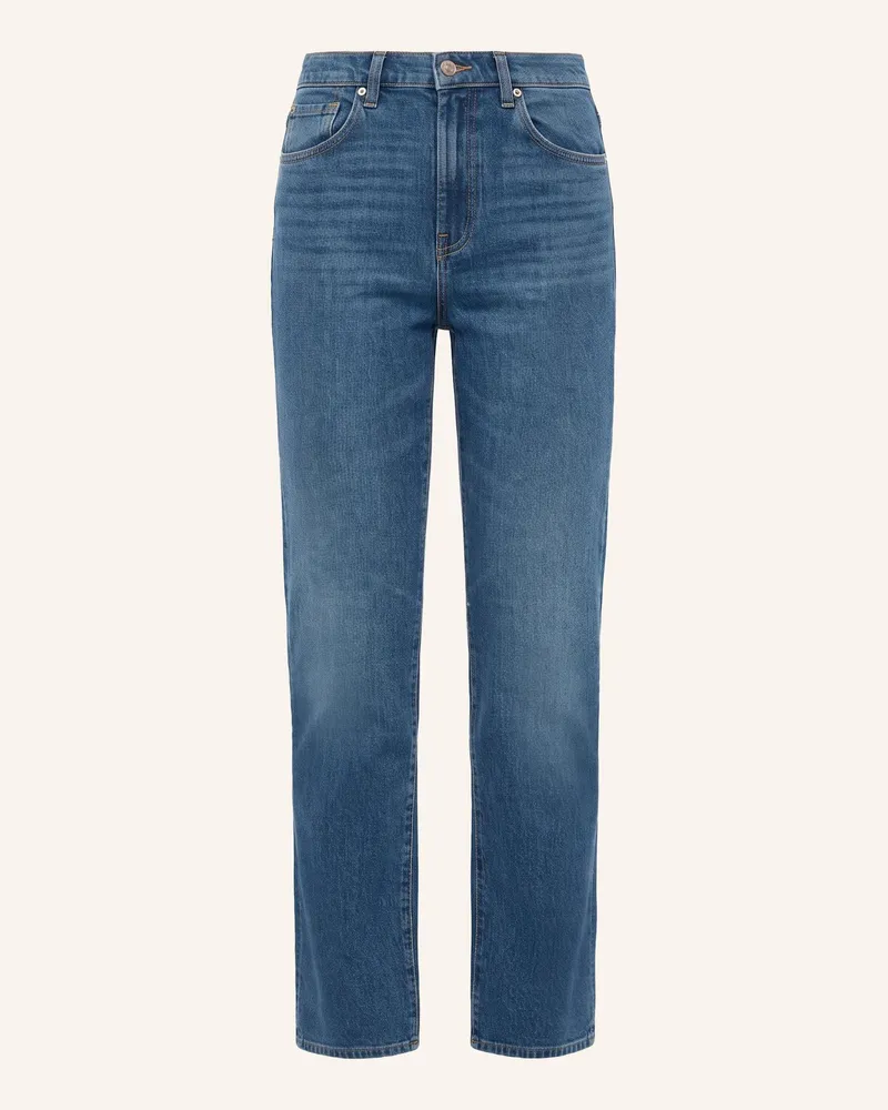 7 for all mankind Straight Jeans Tess Trouser blau Mid