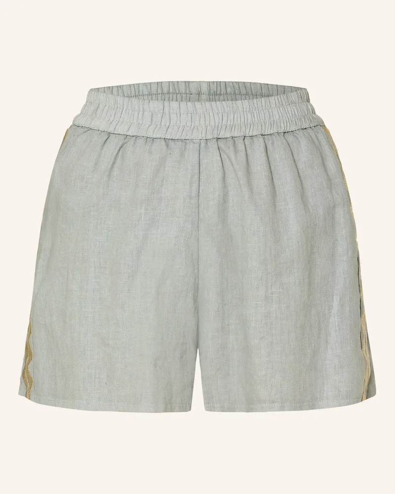 Greek Archaic Kori Leinenshorts Grau