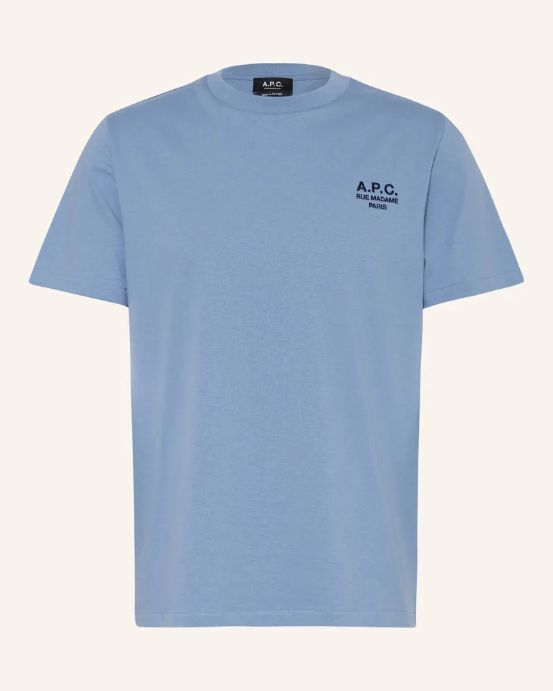 A.P.C. T-Shirt blau Hellblau