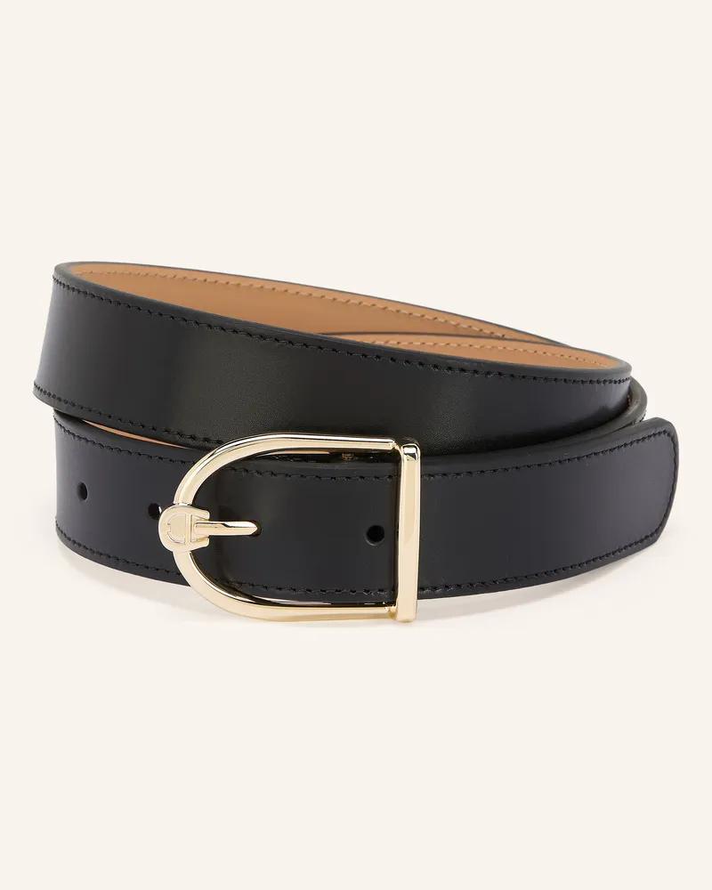 Aigner Ledergürtel Schwarz
