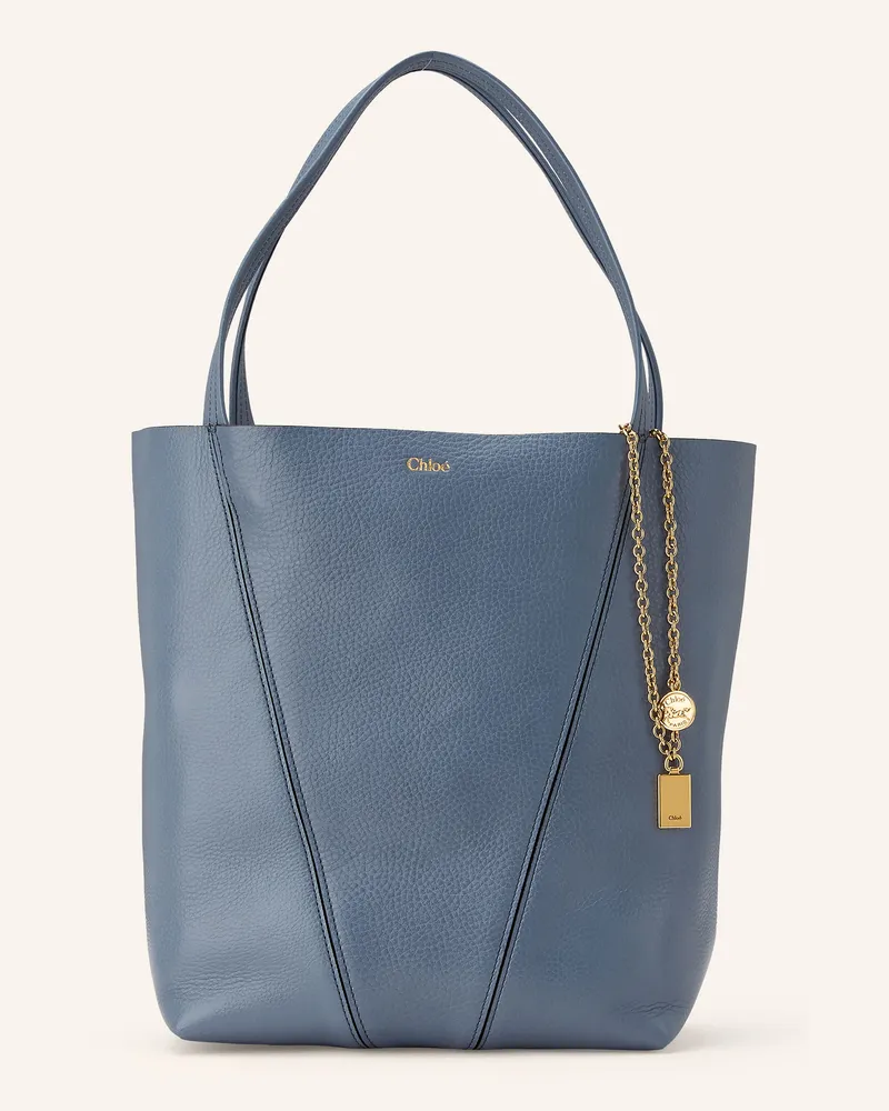 Chloé Shopper Spin blau Ashes