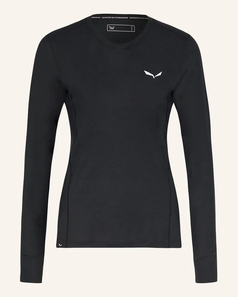 Salewa Longsleeve PUEZ DRY'TON Schwarz