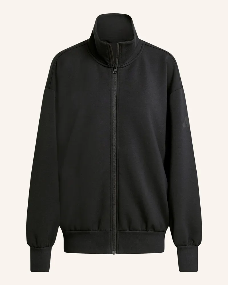 adidas SOFT LUX LOCKERES OBERTEIL MIT DURCHGEHENDEM REISSVERSCHLUSS Schwarz