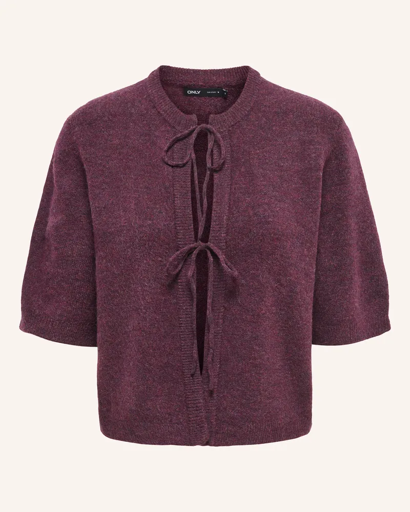 only Strickjacke rot Dunkelrot