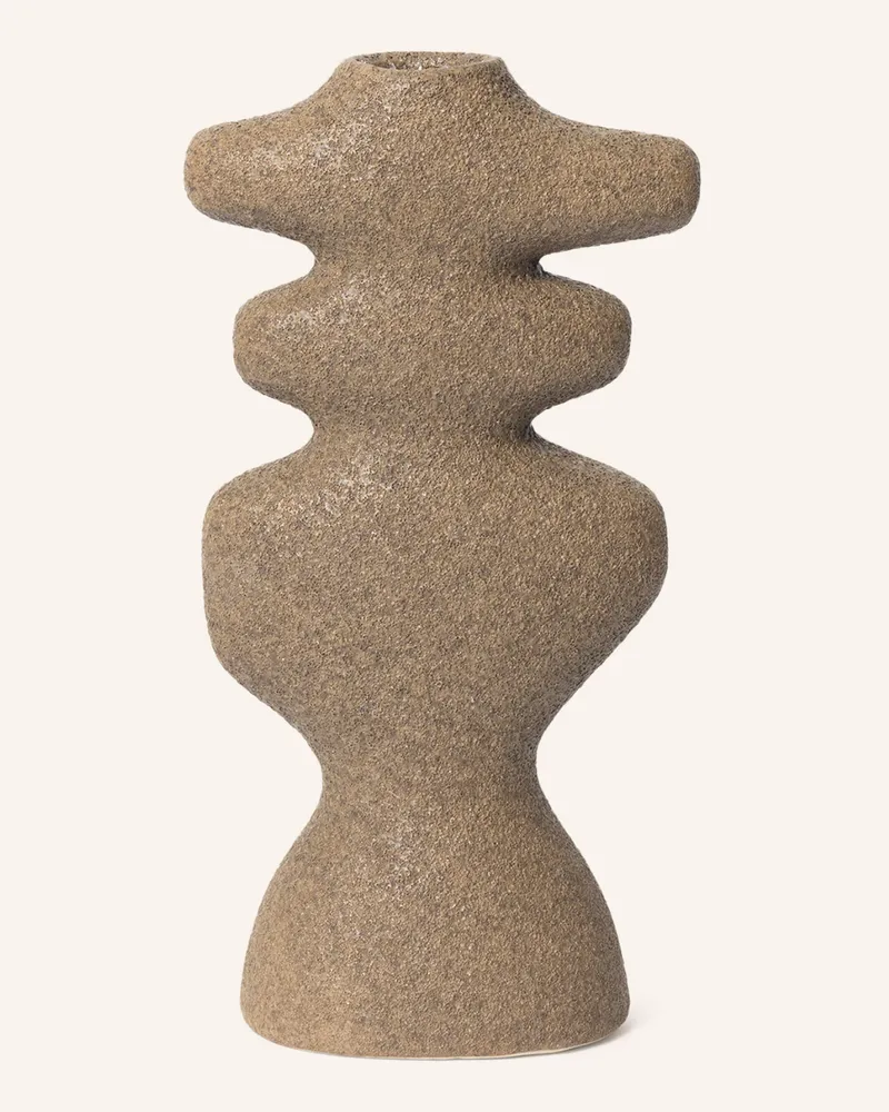 ferm LIVING Kerzenhalter Yara Large beige Beige
