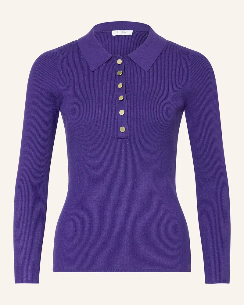 HOBBS London Strick-Poloshirt FARA Lila