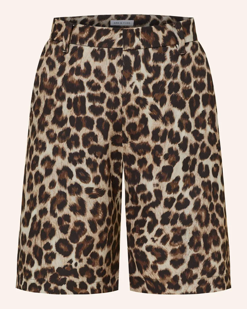 Mrs & HUGS Bermudas braun Beige