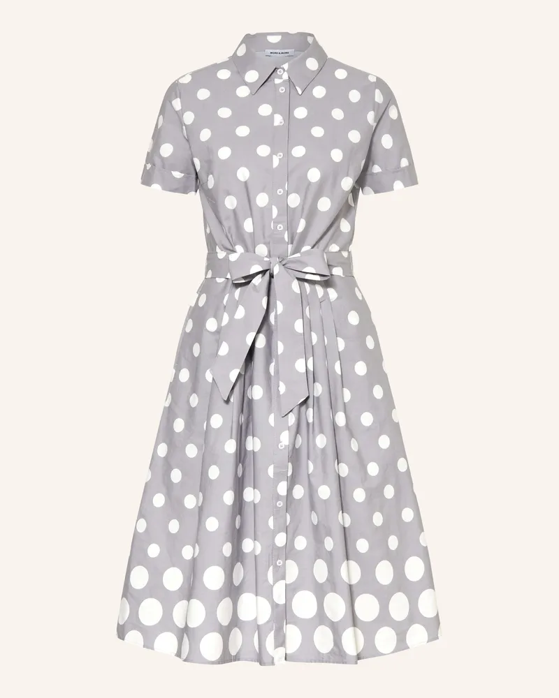 More & More Hemdblusenkleid Grau