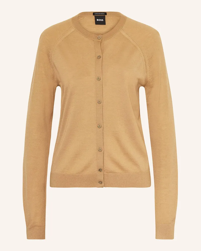 HUGO BOSS Strickjacke FONAMI Beige
