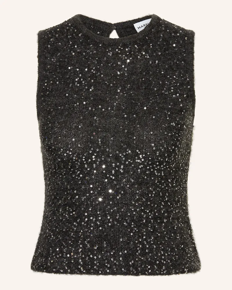 MARELLA Pullunder mit Pailletten Dunkelgrau